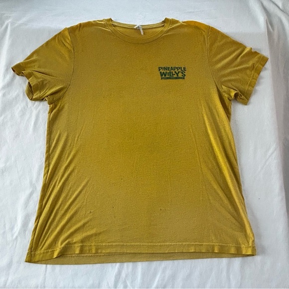 Vintage PINEAPPLE WILLYS T-Shirt Mens Large Yellow Panama City Beach, Florida - Picture 3 of 10